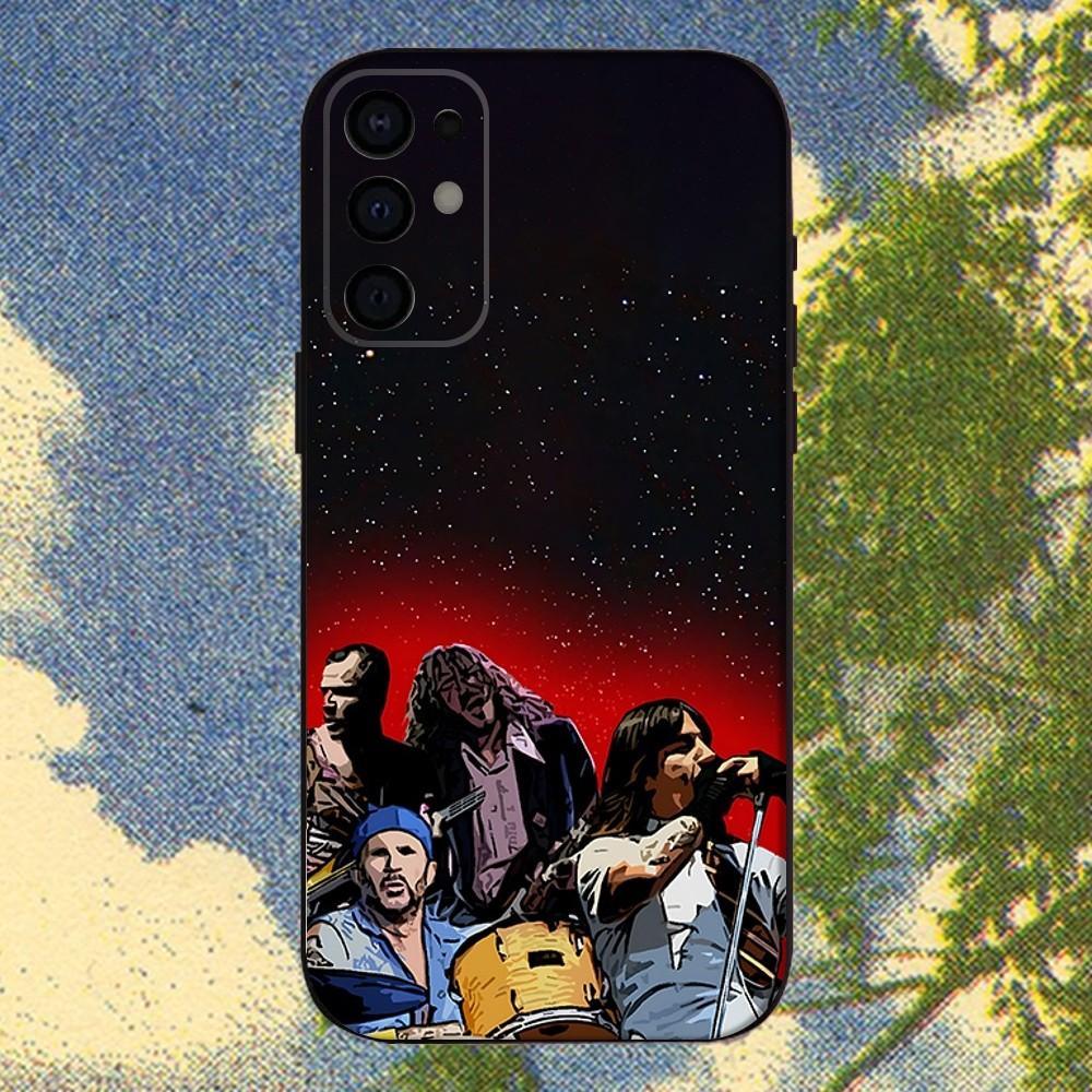 R-Red Hot C-Chili Peppers Band Phone Case For Samsung S25,S24,S21,S22,S23,S30,Ultra,S20,Plus,Fe,Lite,Note,10,9,5G Black Cover