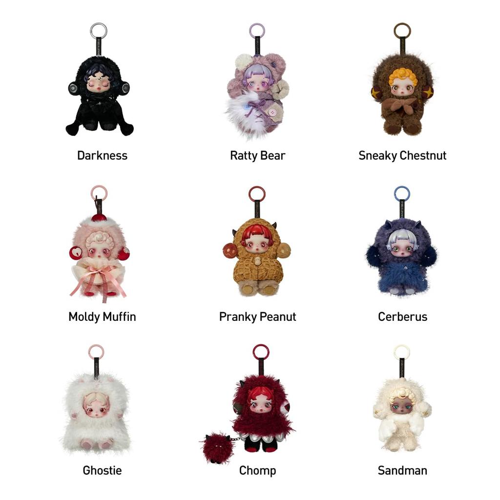 POP MART SKULLPANDA You Found Series Plush Pendant Pop Mart Blind Box Plastic Premium Soft Original Birthday Gift Me! (1 Piece) - Gachapon, Figure,
