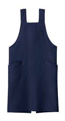 Bib M [Face Mix] H-shaped Apron, Navy,