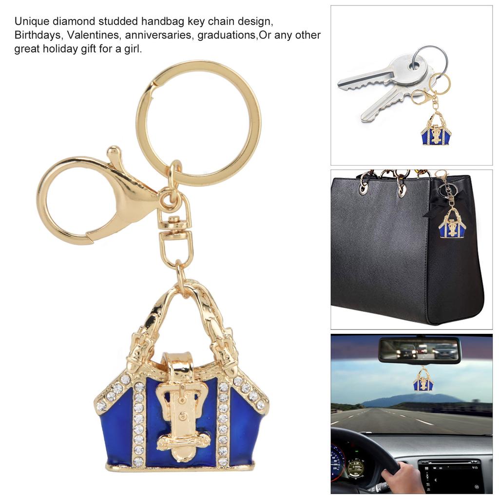 Women Keychain Diamante Handbag Personalised Key s for Women Girls Car Key Crafts Bags