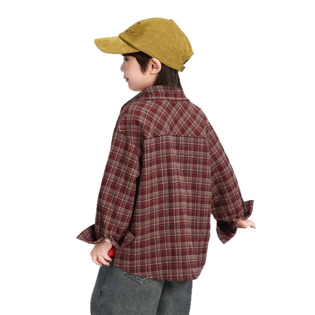 Märchen Jungen Winter Flanellhemd 2025 - Dicke, warme Oberbekleidung für große Kinder