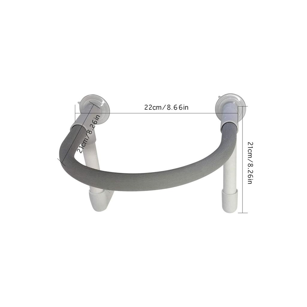 Parrot Bird Shower Perch with Portable Suction Cup Bird Cockatoo Bath Perch Toy Standing Platform Bath Stand