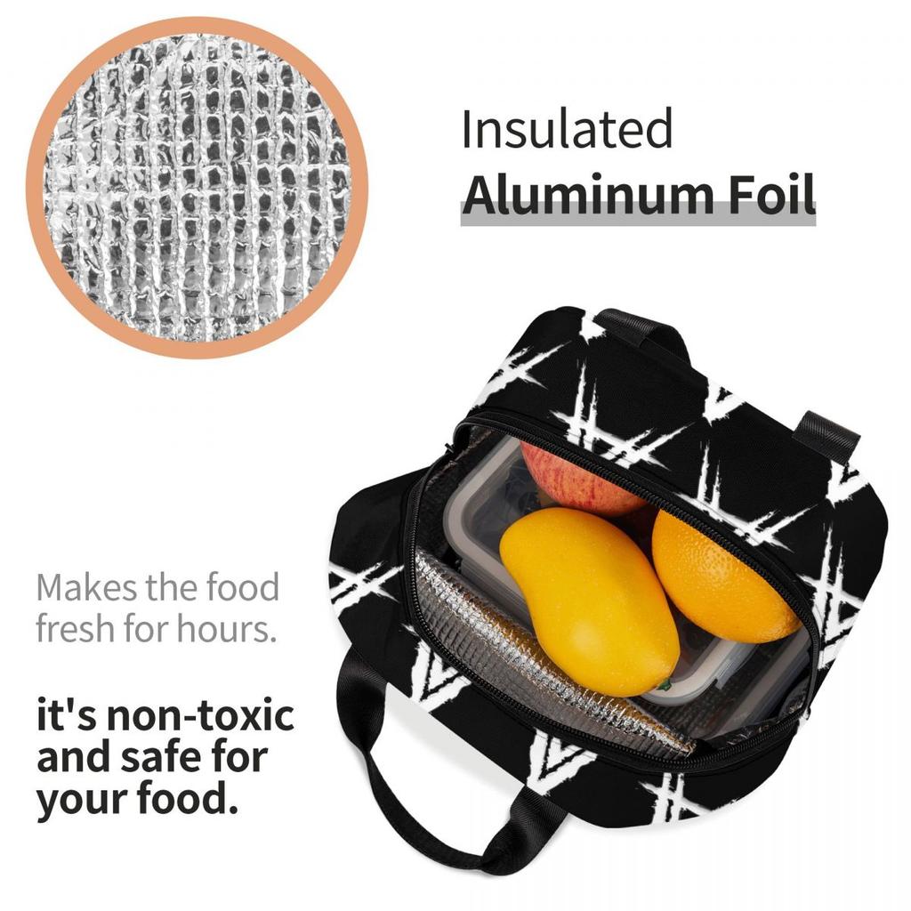 Anuel AA Insulated Lunch Bag for Women Children Portable Food Boxes Thermal Lunch Box Tote