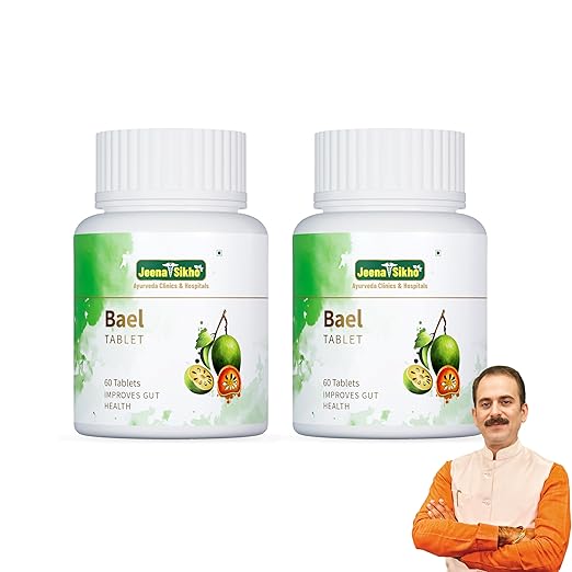 

Jeena Sikho Bael Tablets Natural Digestive Wellness Gut Support Herbal Supplement 60 Tablets Pack Of 2 Made India