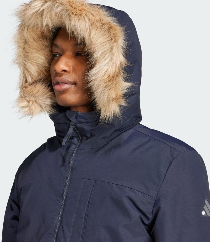 Adidas Paveric Fur Parka Winter Jacket Legend Ink