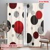 2pcs,2D Plane Printing Curtains&Window Treatment Geometric Circle Fusion Polyester Woven (without Rod) Art Deco Festive for
