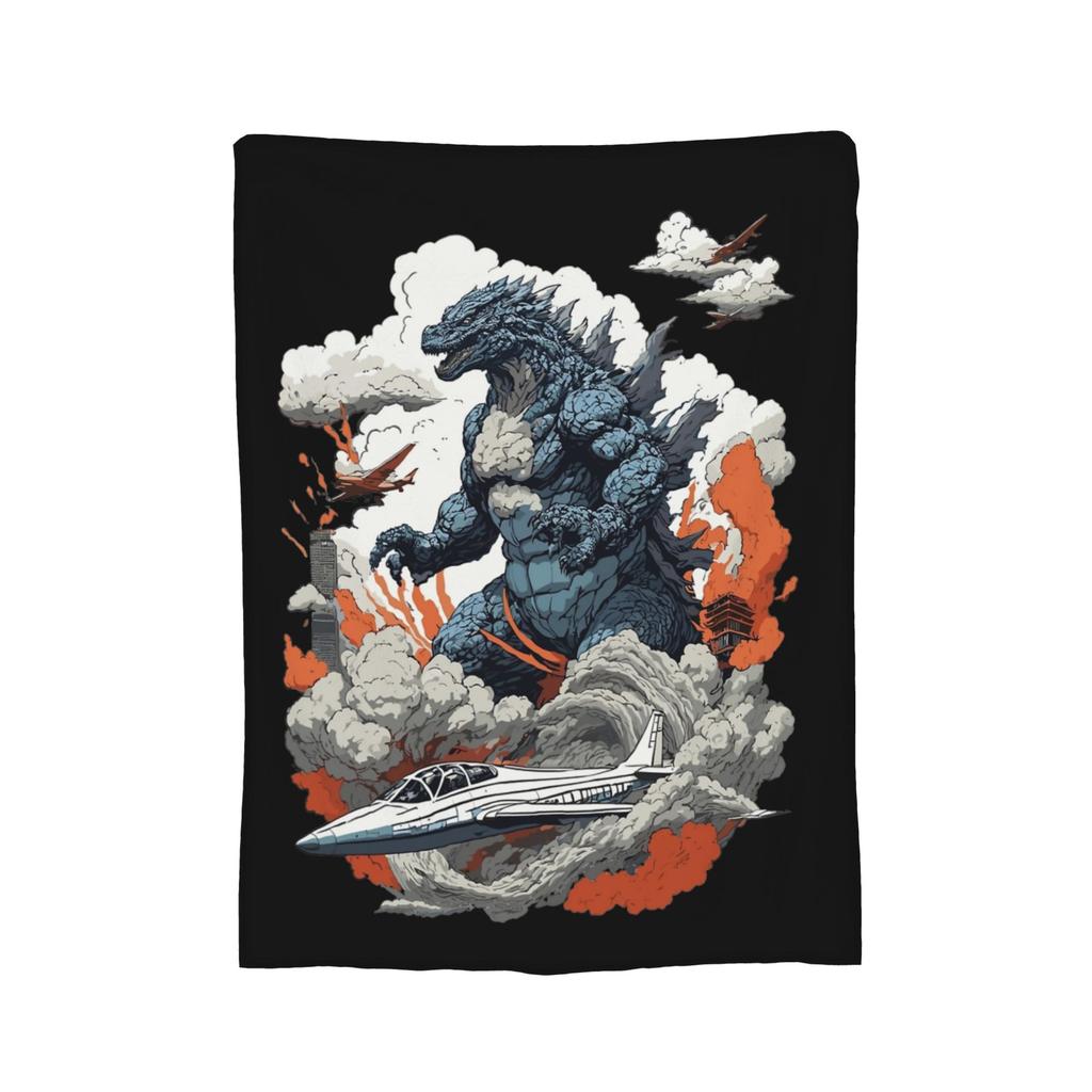 Movie Minus One Vintage Blankets Godzillaed Fleece Throw Blankets Summer Air Conditioning Portable Lightweight Bedspreads,