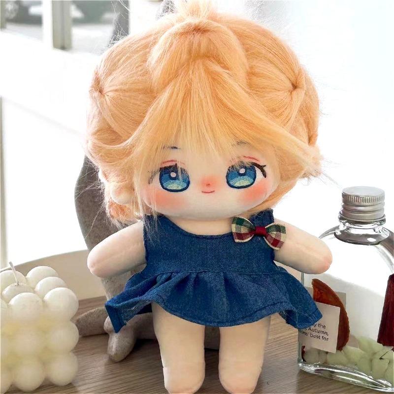 Original 20CM Cute Stuffed Cotton Doll Cartoon Kawaii Figure Character Plushie DIY Cosplay Outfit Collection Girl Toys Gift