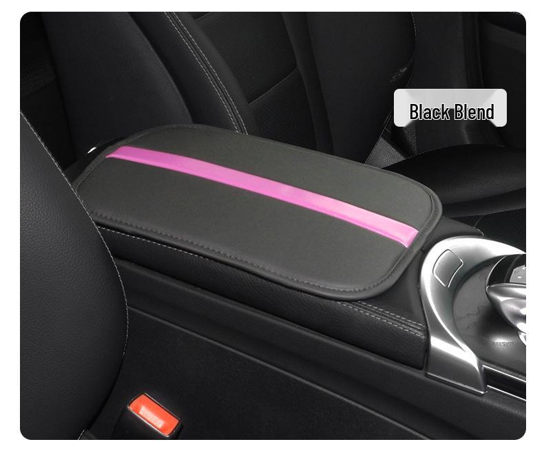 Universal Non-Slip Black Car Armrest Pad - Wear-Resistant Interior Accessory