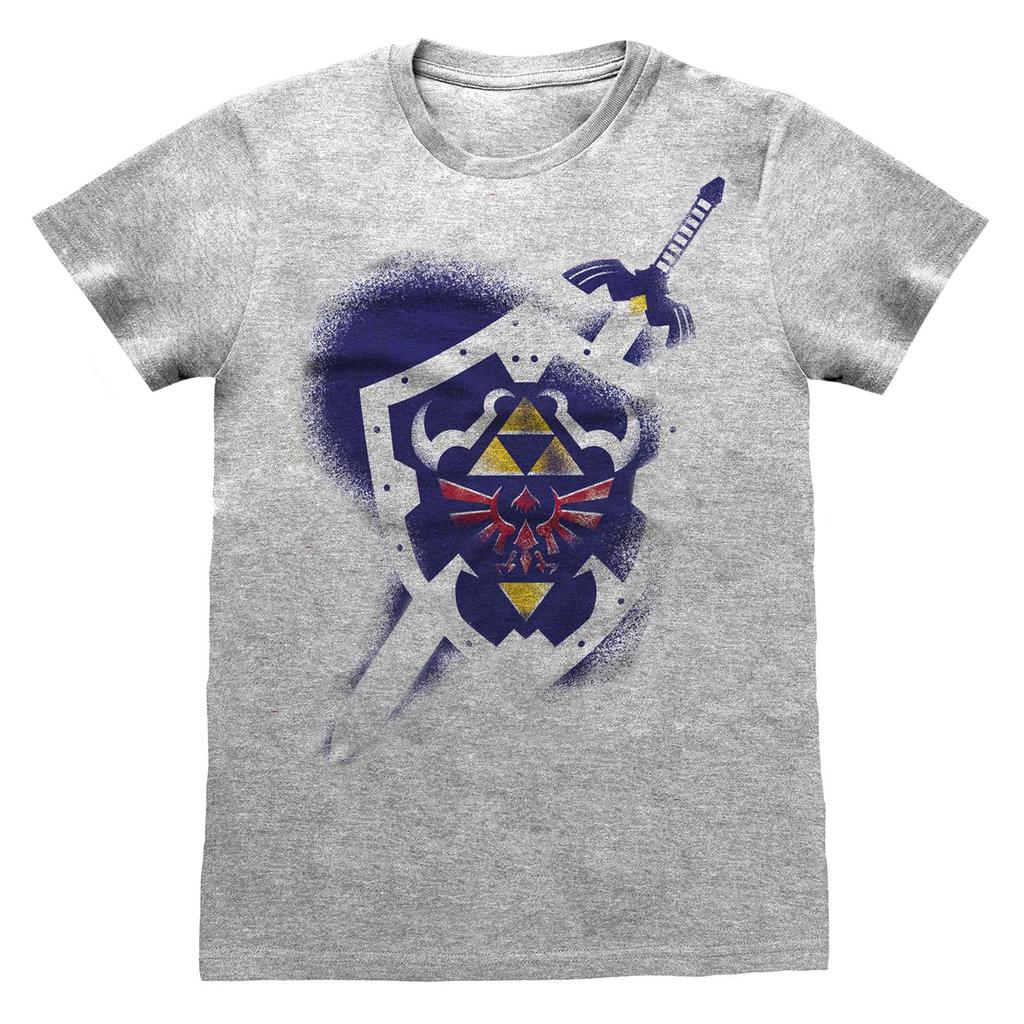 Nintendo Unisex Adult Legend Of Zelda Shield T-Shirt