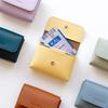 Leather 2-Fold Pocket Bread Card Wallet 6 Colors