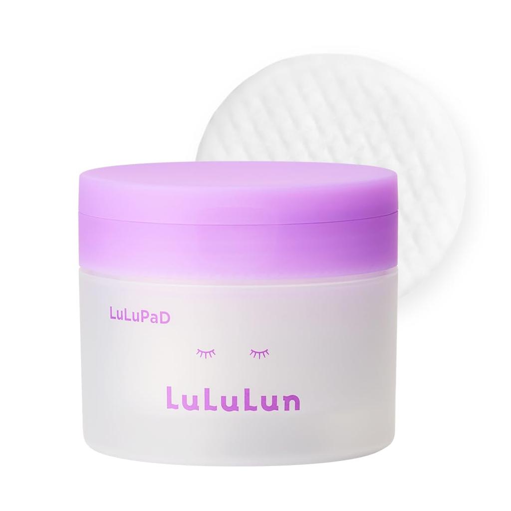 LuLuLun LuLuPaD Wipe-Off Toner Pads, 50 Sheets, Moisturizing Wipe-Off Toner Pads