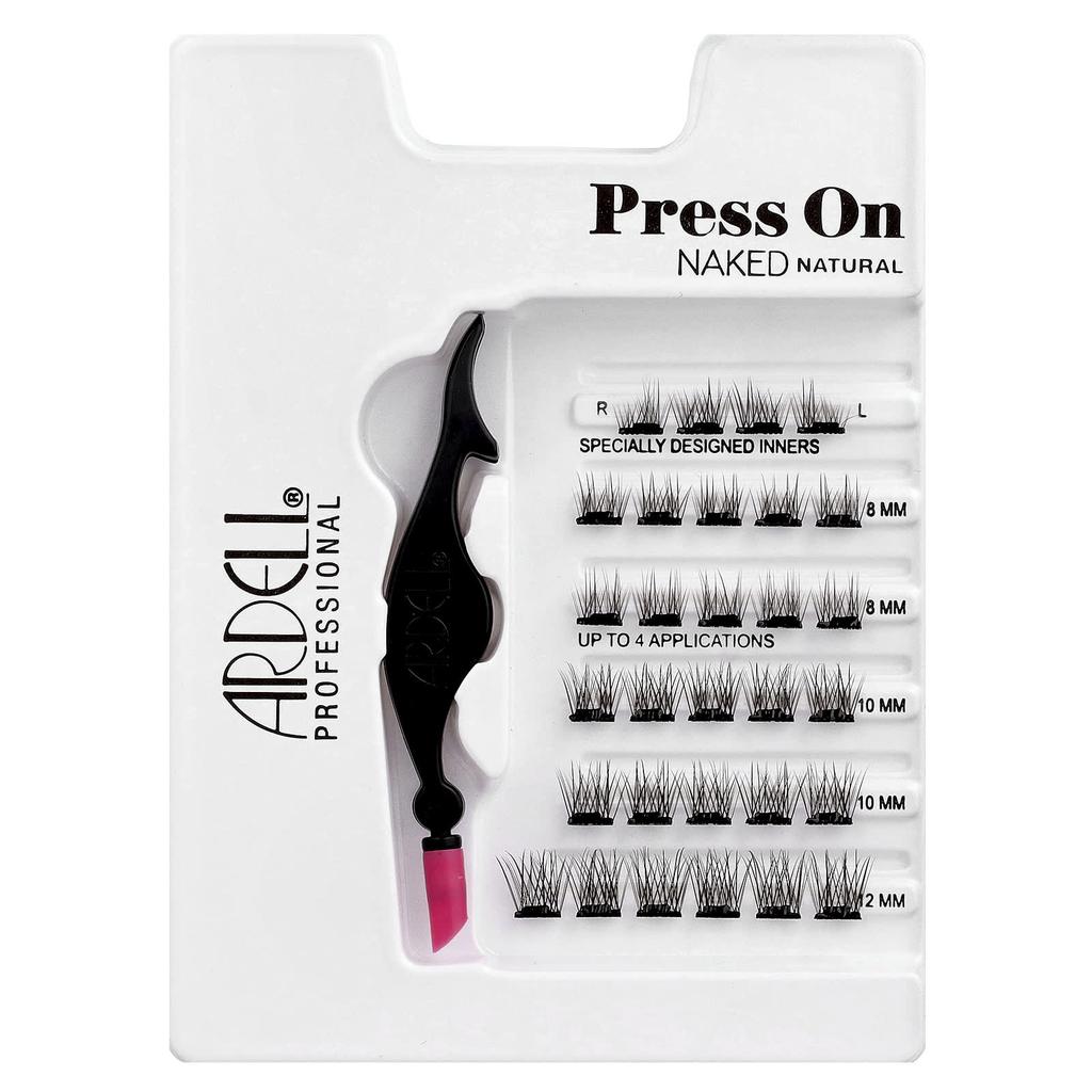 Press-on, Pre-bonded Underlash Extensions, Naked Natural, 30 Pre-bonded Clusters and Applicator
