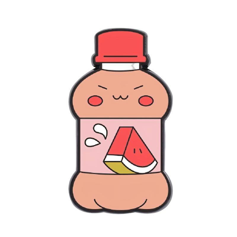 

Lovely Cartoon Drink Bottle Shaped Fruit Theme Brooch For Casual Fashion And Activity