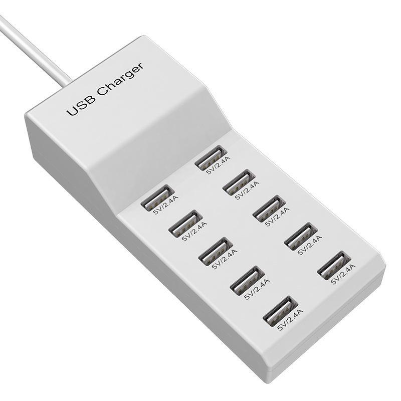 Chargeur USB Multi-Ports à Charge Rapide 50W pour Apple, Huawei, Samsung, Xiaomi, Vivo, Honor