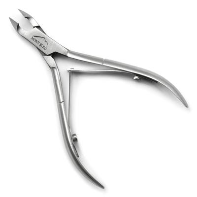Mont Bleu Cuticle Nippers, Spring Mechanism, Made of Stainless Steel - 7 Mm / 0.27" Inches