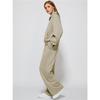 Women's  Half-Zip Sweatshirt And Wide Leg Pants Casual Loungewear Set