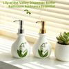 French Bellflower of the Valley Embossed Bottle Vintage Retro Hand Soap Holder  Kitchen