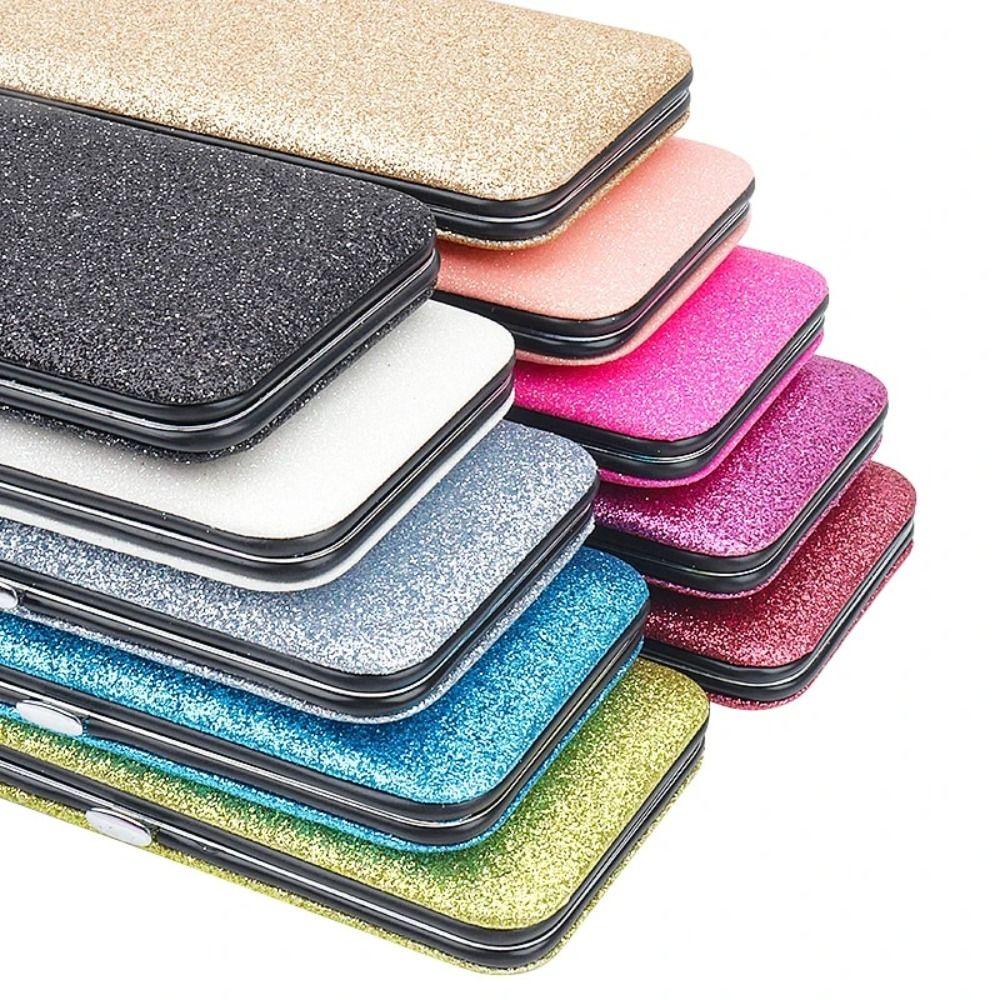 Protective Seven Slots Tweezers Storage Box PVC Eyelash Tweezer Bag  Eyeliner