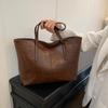Retro Large Bag Women's Fashion Simple Shoulder Handbag Large Capacity Underarm Tote Bag