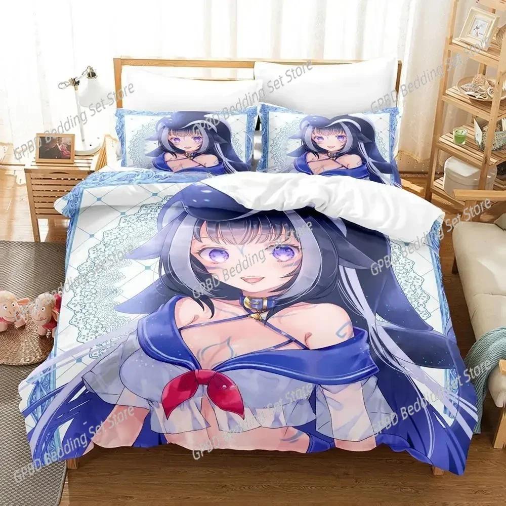 Anime Kawai Young Girls Shylily Beding Set 3D Printed Suitable for Bedrom Soft Duvet Cover Set With Pilowcases Children Kids Home Textile