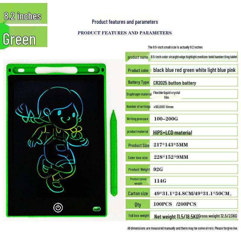 Benutzerdefiniertes LCD Schreib- & Zeichenbrett für Kinder - Pädagogisches Schreib- & Kritzelpad