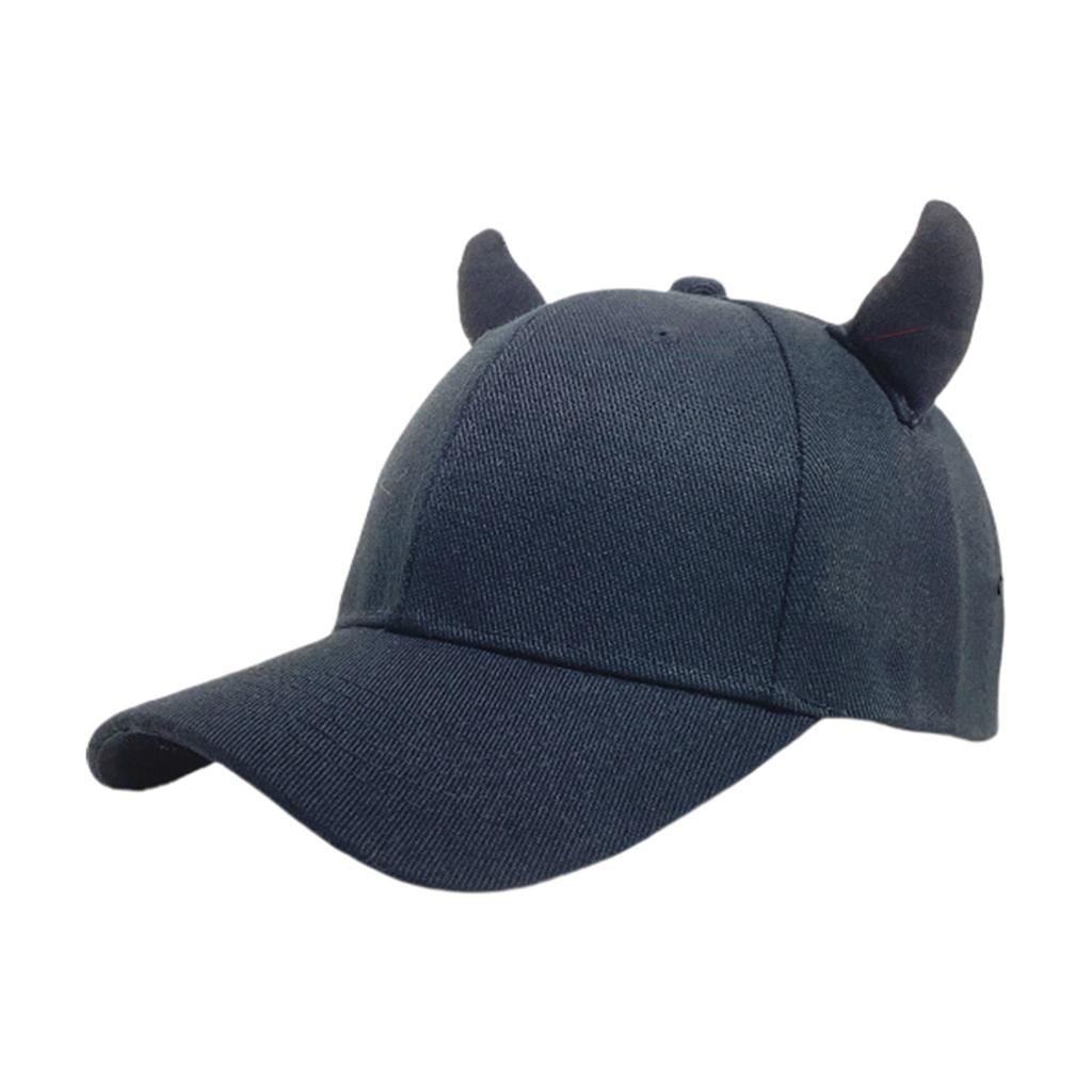 Women Modern Horn Baseball Hat For Girls Women Headwear Decorative Horn Adjustable Hat Devil Horn
