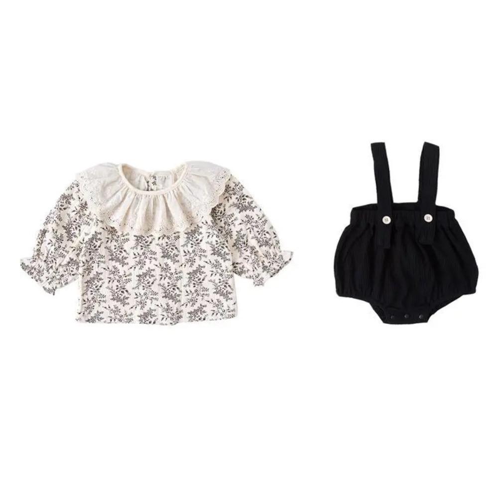 Ruffle Baby Jumper Dress Lotus Leaf Collar Baby Shorts Climb Suit  Newborn Baby