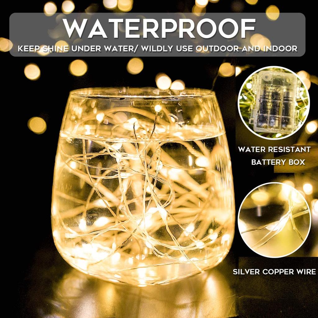 1PC Led String Lights 3AA Battery Mode Waterproof Outdoor Lamp For Garden Party Christmas Holiday Decor Lamps Wire Twinkle Lamp