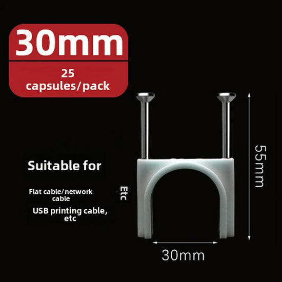 Clous en acier, fils et serre-câbles (4-50mm) - Pinces carrées et rondes en plastique/nylon