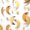 Decor365 Gold Moon Star Garland Ramadan Decorations Twinkle Little Star Two The Moon Birthday Party Decoration Whimsical Decor Starry New Year Eve