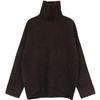 Korean Women's Sweater Loose Turtleneck Sweaters Warm Solid Pullover Top Oversized Knitwear Basic Female Tops Winter 2023 Knitted Jumper Female Pull