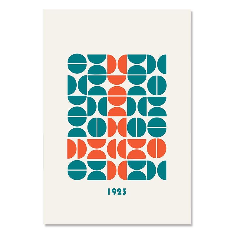 Bauhaus Abstract Minimalist Geometric Poster Vintage Color Block Canvas Paintings Wall Art Print Picture Living Room Home Decor