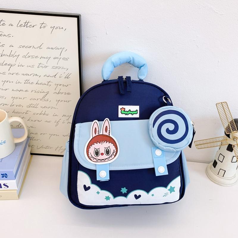 Kindergarten Small And Medium Class Baby Schoolbag Cartoon Animation Boys And Girls Backpack Cute Cute Children'S Backpack