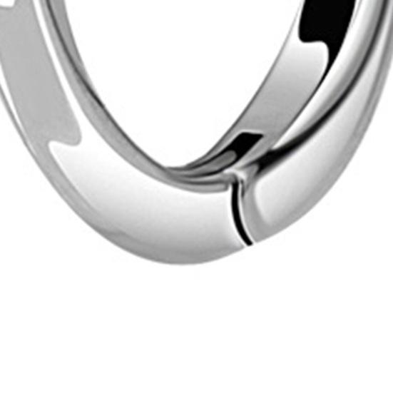 1 Pair Small Huggie Earrings Smoothly Polished Alloy Unisex Solid Color Earrings Lightweight Casual Hoop Earrings for Dating Commuting Party