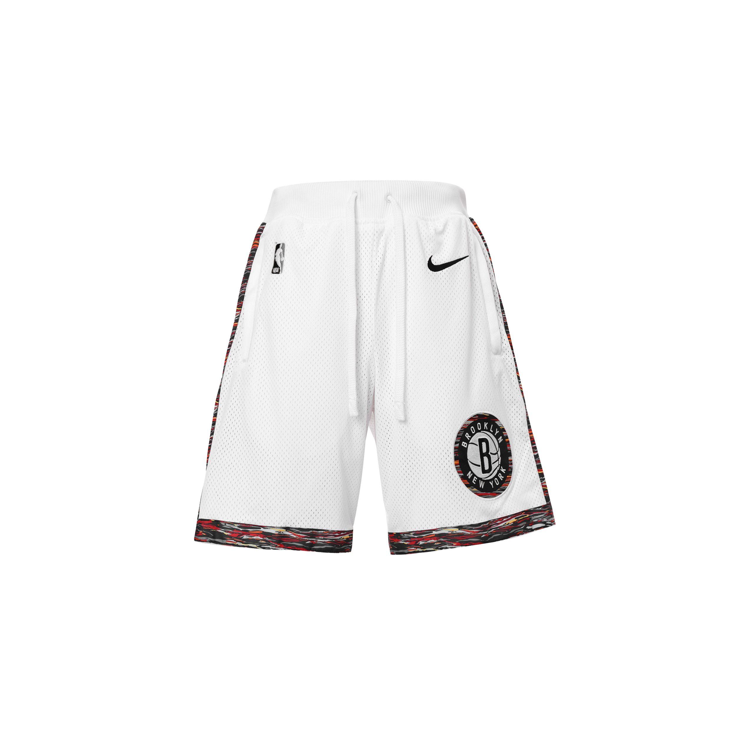 

Nike Brooklyn Nets City Edition Баскетбольные спортивные быстросохнущие спортивные тренировочные повседневные шорты Мужские брюки белого цвета CJ9415-100 M