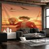 One Piece Monkey D Luffy Wall Tapestry Aesthetic Wall Hanging Printed Fabric Blanket Decorative Tapestries For Bedroom Living Room Home Decor