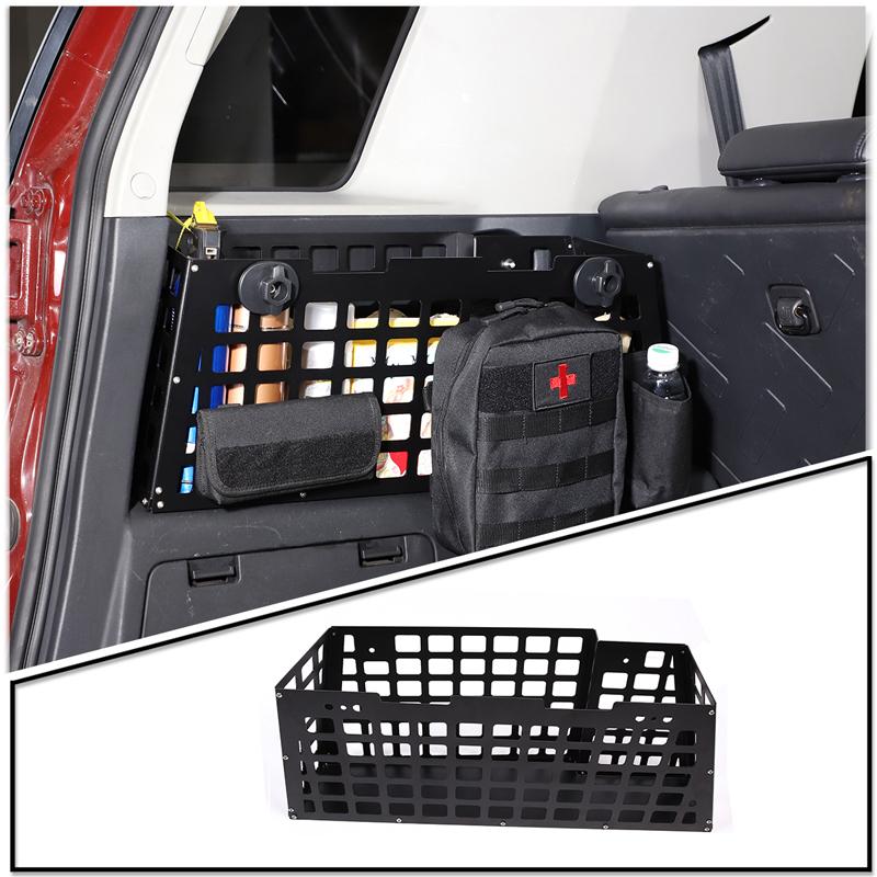 For Toyota FJ Cruiser 2007-2026 Aluminum Alloy Car Interior Trunk storage basket Left SIDE Storage Box Modification Accessories
