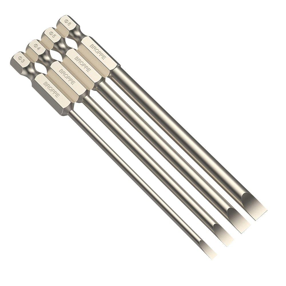S2 Steel Magnetic Tip Slotted Screwdriver Quick Change Electric Driver Tool