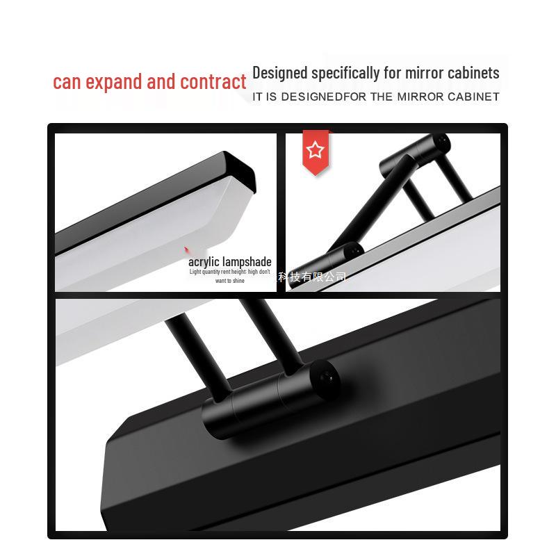 European Modern Waterproof LED Vanity & Mirror Light with Anti-Fog Function for Bathroom Cabinets