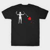 Herren Schwarzes Print-T-Shirt Blackbeard Edward Teach No-Cut Transferpapier Druck Baumwoll-T-Shirt