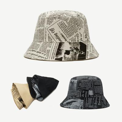 Women's and Men's Newspaper Bucket Hats