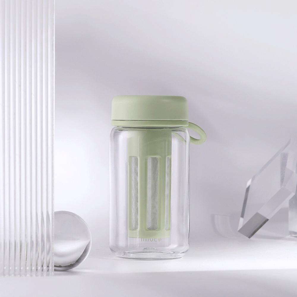 450/600ml Travel Tumbler PC Iced Coffee Infuser Portable Filter Cup