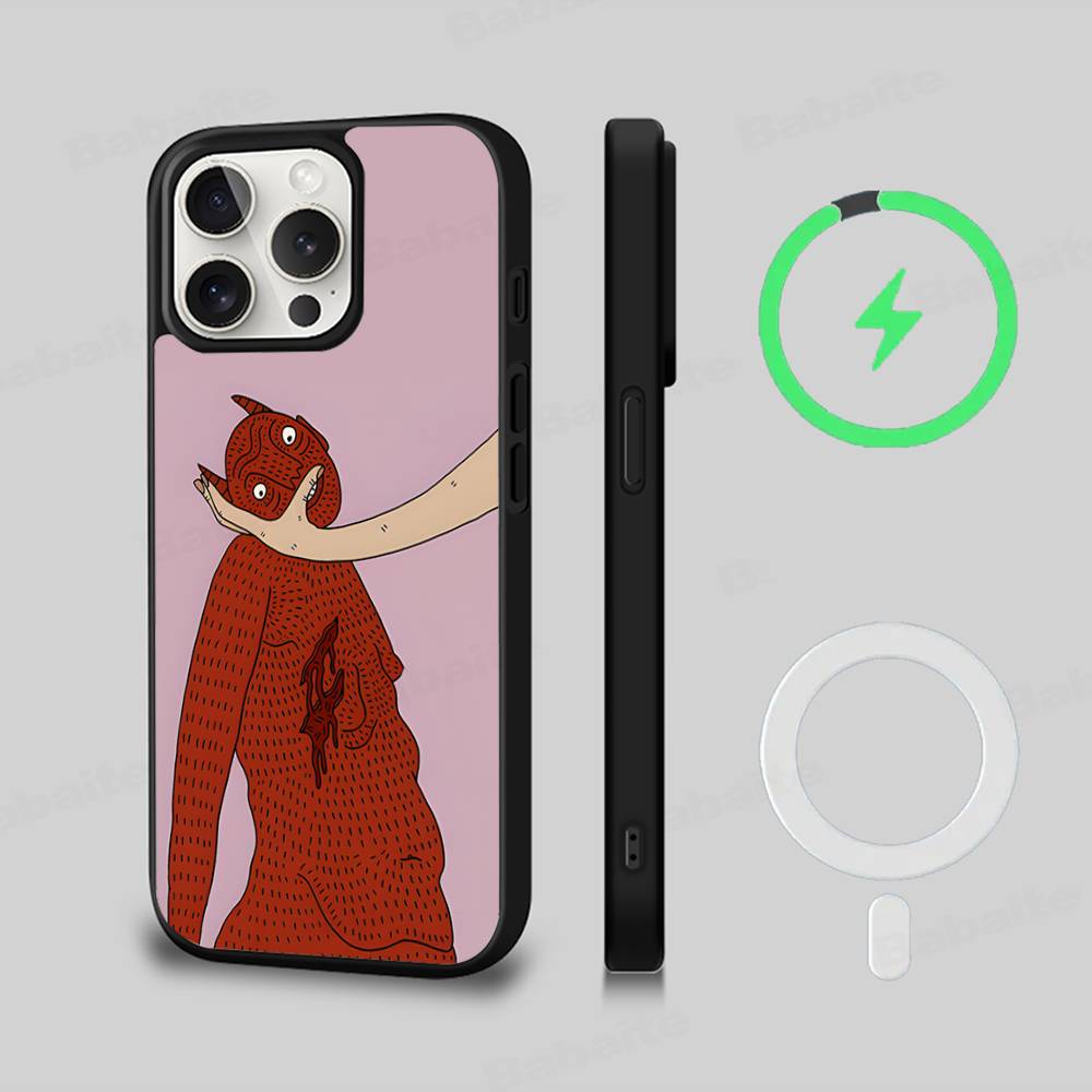 Polly Nor Print Magnetic Phone Case For IPhone 17 Pro Max 16 15 14 Plus 13 12 11 Pro Max For Magsafe Cover