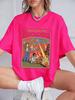 Here Comes The Apocalypse Ufo Prints TShirts Womens Summer Cotton Short Sleeve Tops Loose ONeck Soft T Shirt Street Clothes