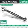 Durable Ratchet Wrench 8-32mm Plum Blossoms Open Combination Wrench Two-Way Double Fast Ratchet Wrench Auto Repair Tools