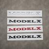 phbvg5 ABS Letters Model X Logo Chrome Black Red Emblem Car Rear Trunk Stickers For Tesla Model X Auto Badge Decals  Accessories