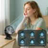 USB Plug-in Use Mini Clipped Fan 360° Rotation 2-speed Wind Desktop Ventilator Silent Air Conditioner for Bedroom Office Amagi