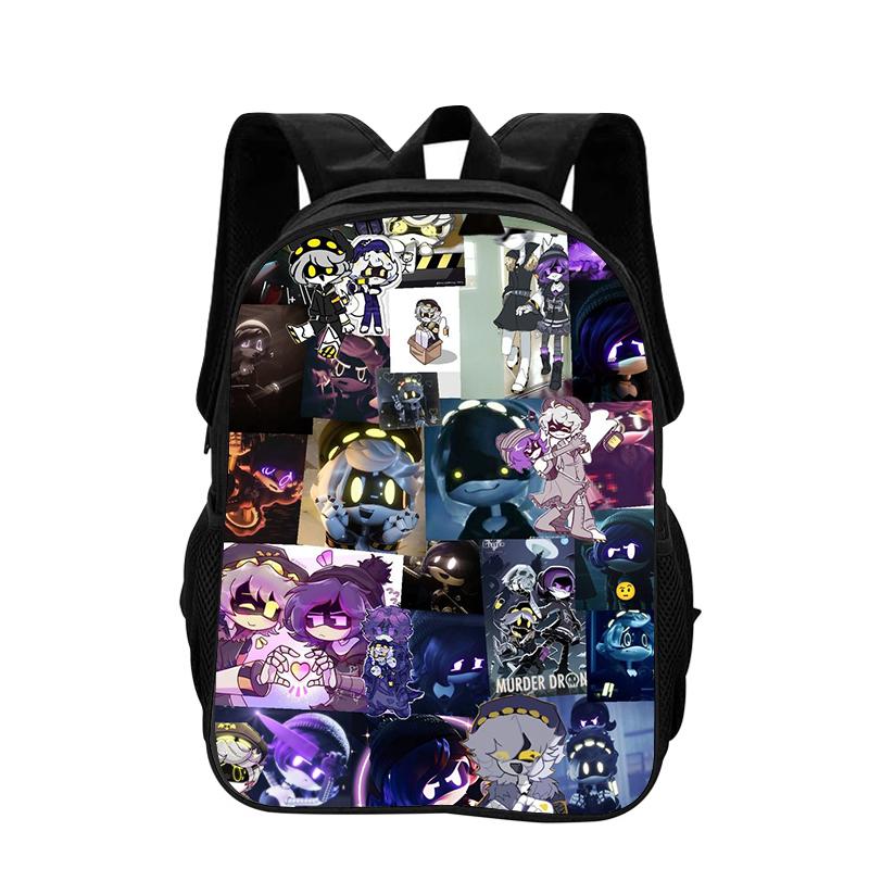 Murder Drones Backpack Lightweight School Backpack for Child Light Weight Child Knapsack Fashion Rucksack Best Gift