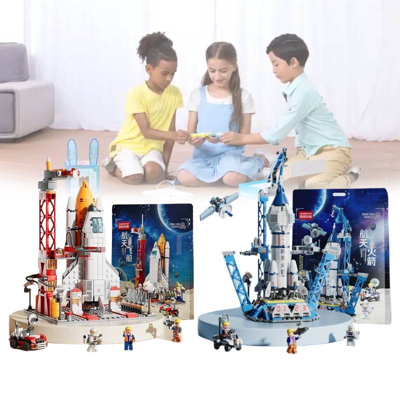 Shuttle Rocket Space Building Blocks Toys Children Educational Gift Boys Girls